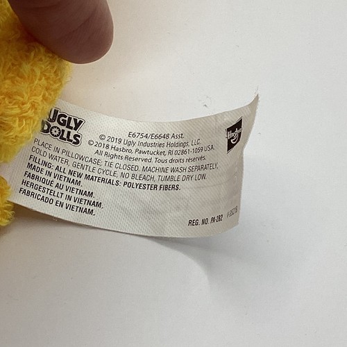 Ugly Dolls Plush Stuffed Animal Artist Series 2019 Wage Yellow Apron 5" - Picture 6 of 6