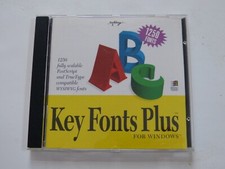 Softkey- Key Fonts Plus - 1250 Fonts, PC CD ROM, Windows, #KFP3344AE, 1995