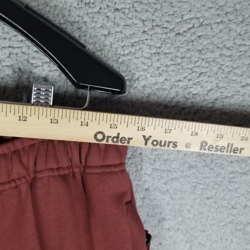 Nike Solo Swoosh Men's M Open-Hem Fleece Pants FN3342-Cinnabar Color Sample Rare - Picture 5 of 12