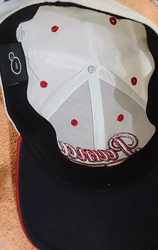 PUMA Dry Cell HAT CAP White Red Raised Logo Flex fit - Picture 6 of 8