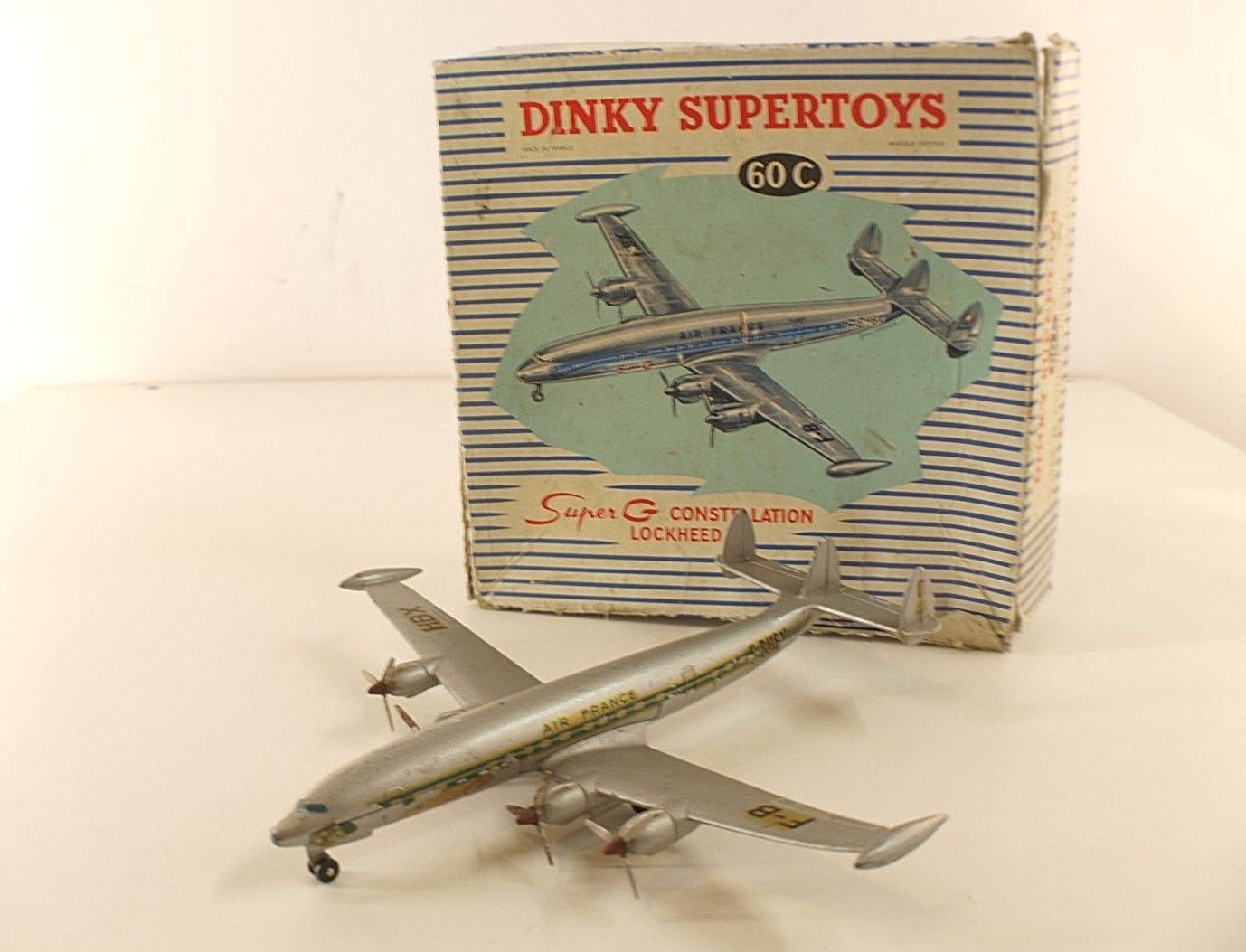 Dinky Toys F 60c Avión Super G Constellation Lockheed Aire Francia Dinky Toys F 60c Avión Super G Constellation Lockheed Aire Francia