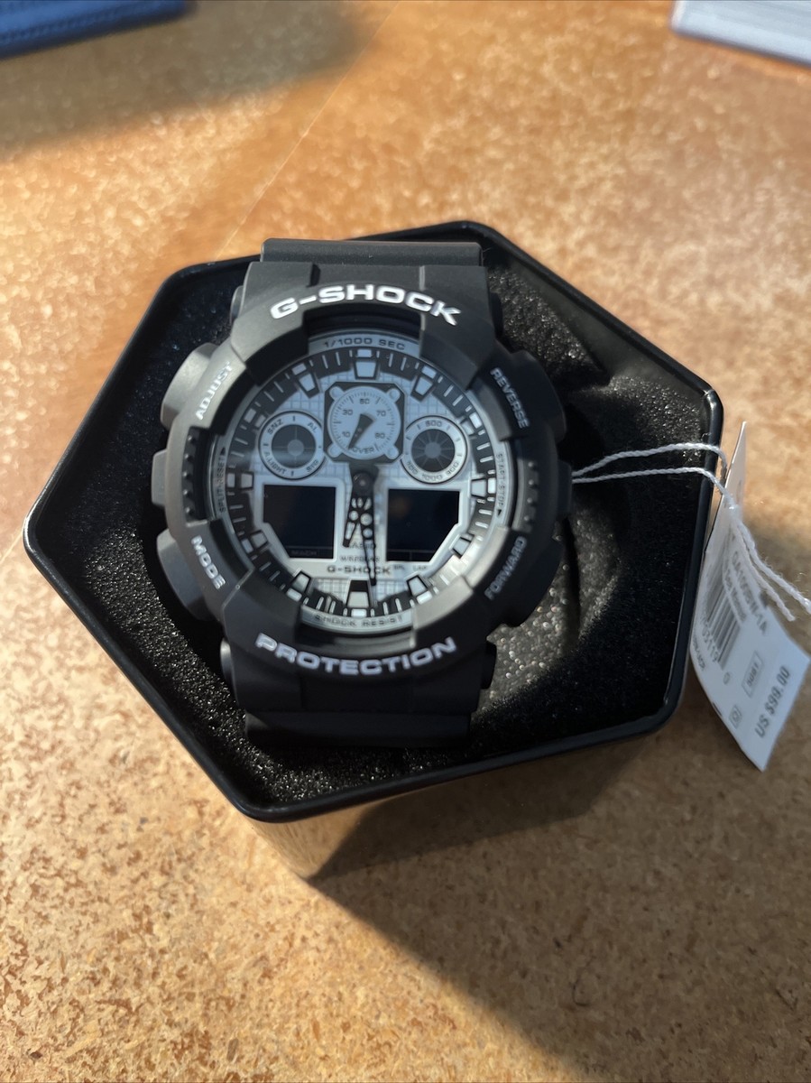 アナミCASIO G-SHOCK G-Shock Unisex Arabic Index Ana-Digi Chronograph Blue Watch