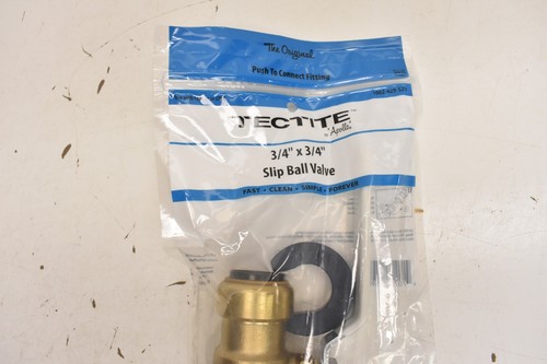 Tectite 3/4 in. Brass Push-to-Connect Slip Ball Valve FSBBV34SL - Bild 2 von 3