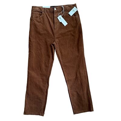 NWT Sanctuary Good Vibes Hi-Rise Straight Corduroy Pants Size 32