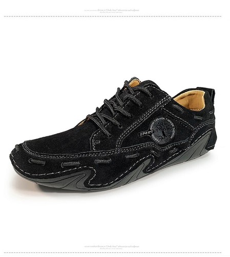 Men's Casual Shoes Driving Shoes Lace Up Sneakers Breathable Walking Shoes - Picture 15 of 21