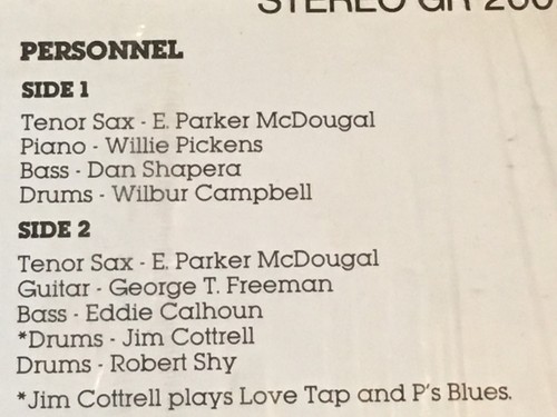 E. PARKER McDOUGAL -Chicago Hard-Core Jazz~GRITS 2002 {nm} wGeorge Freeman RARE - Picture 3 of 7