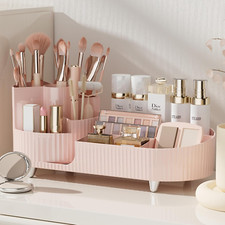 Rotating Makeup Organizer,Large Capacity Cosmetic Display Case, Easy to Hold All