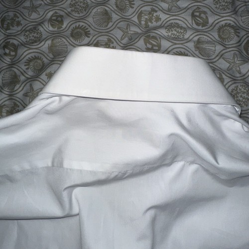 Zilli Cotton Long Sleeve White Dress Shirt 43-17 - Picture 24 of 24