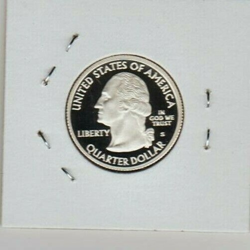 Guam 2009 S Quarter Dollar SILVER Proof GUAHAN I TANÓ MANCHAMORRO Sail Boat A - Picture 2 of 3