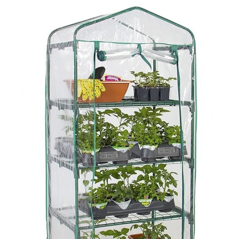 4 Tier Mini Greenhouse Replacement Cover Only Clear PVC - No Frame G2 - Picture 2 of 6