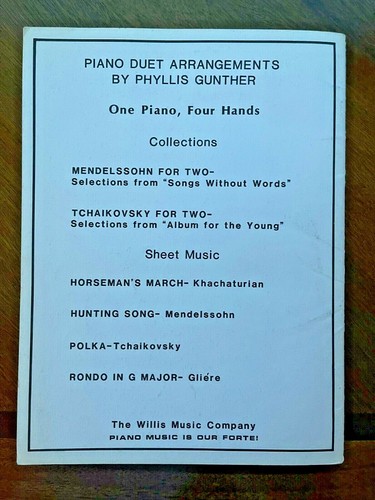 Tchaikovsky for Two-Album for the Young-Opus 39 - 24 Easy Piano Pieces - 4 Hands - Picture 4 of 4