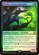 Rishkar, Peema Renegade FOIL Aether Revolt NM Green Rare - elf ramp counters