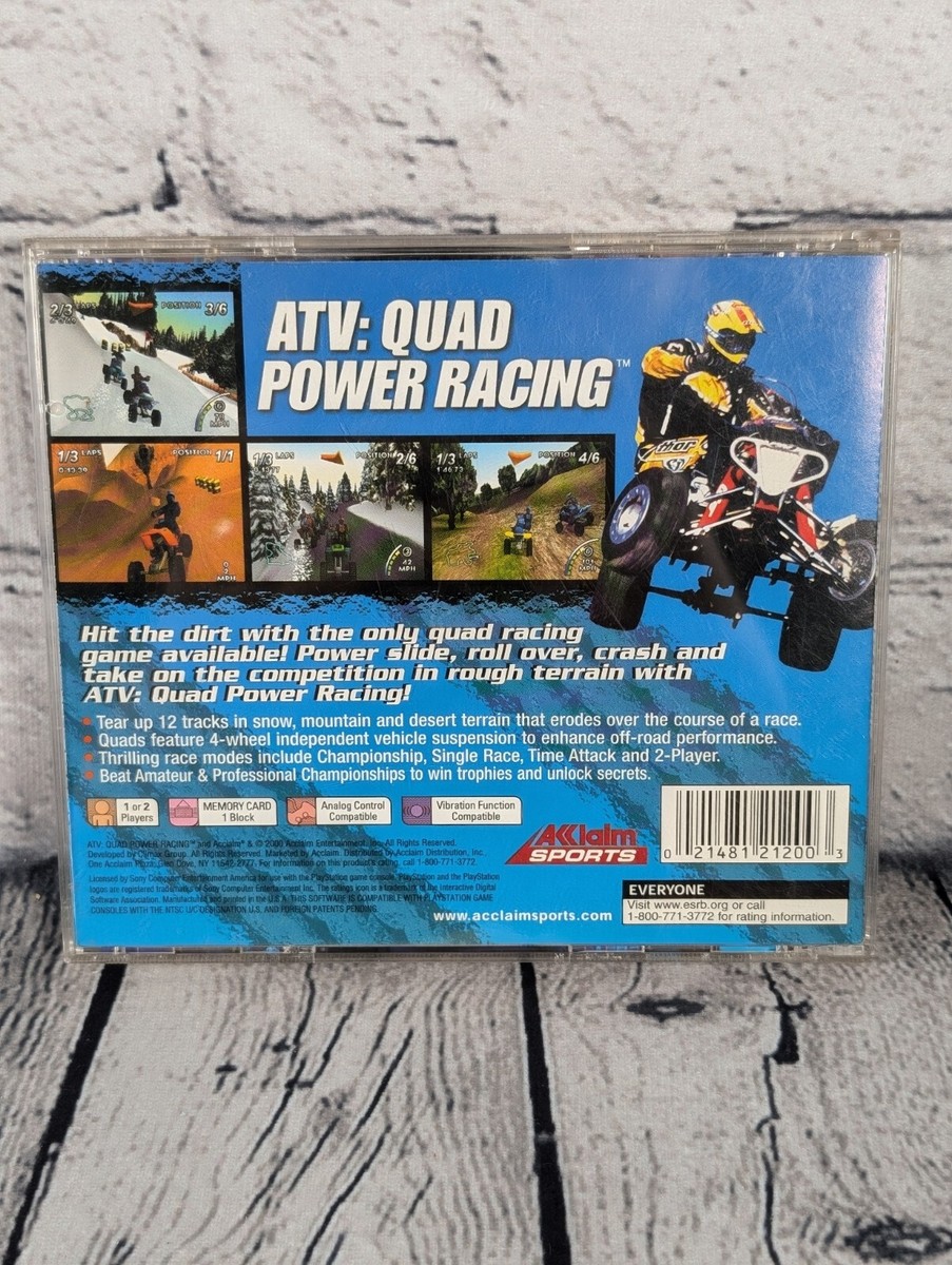 【中古】 ATV：クアッドパワーレーシング PS PS1 Atv Quad Power Racing - Sony Playstation 1 Game COMPLETE