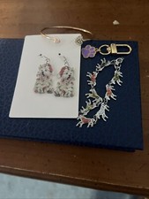 Four Pieces of Kids Bracelets and Pierced Earrings Brand New