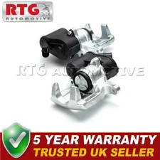 2x Rear Electric Brake Calipers Fits Audi A6 2004-2011 3.0 3.2 4.2 RT504L+RAU