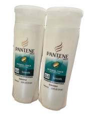2 Pantene 2 in 1 Smooth Shampoo and Conditioner Normal-Thick Hair Solutions