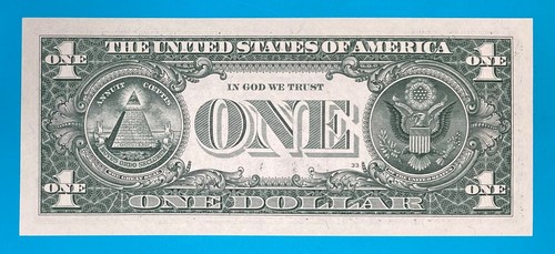 28 March 1970 : A 28031970 A BIRTHDAY Note $1 One Dollar Bill *UNC* - Picture 3 of 3