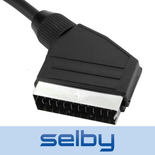 2m 3RCA AV to SCART Adaptor Cable Composite Video + Stereo Audio to SCART - Picture 4 of 4