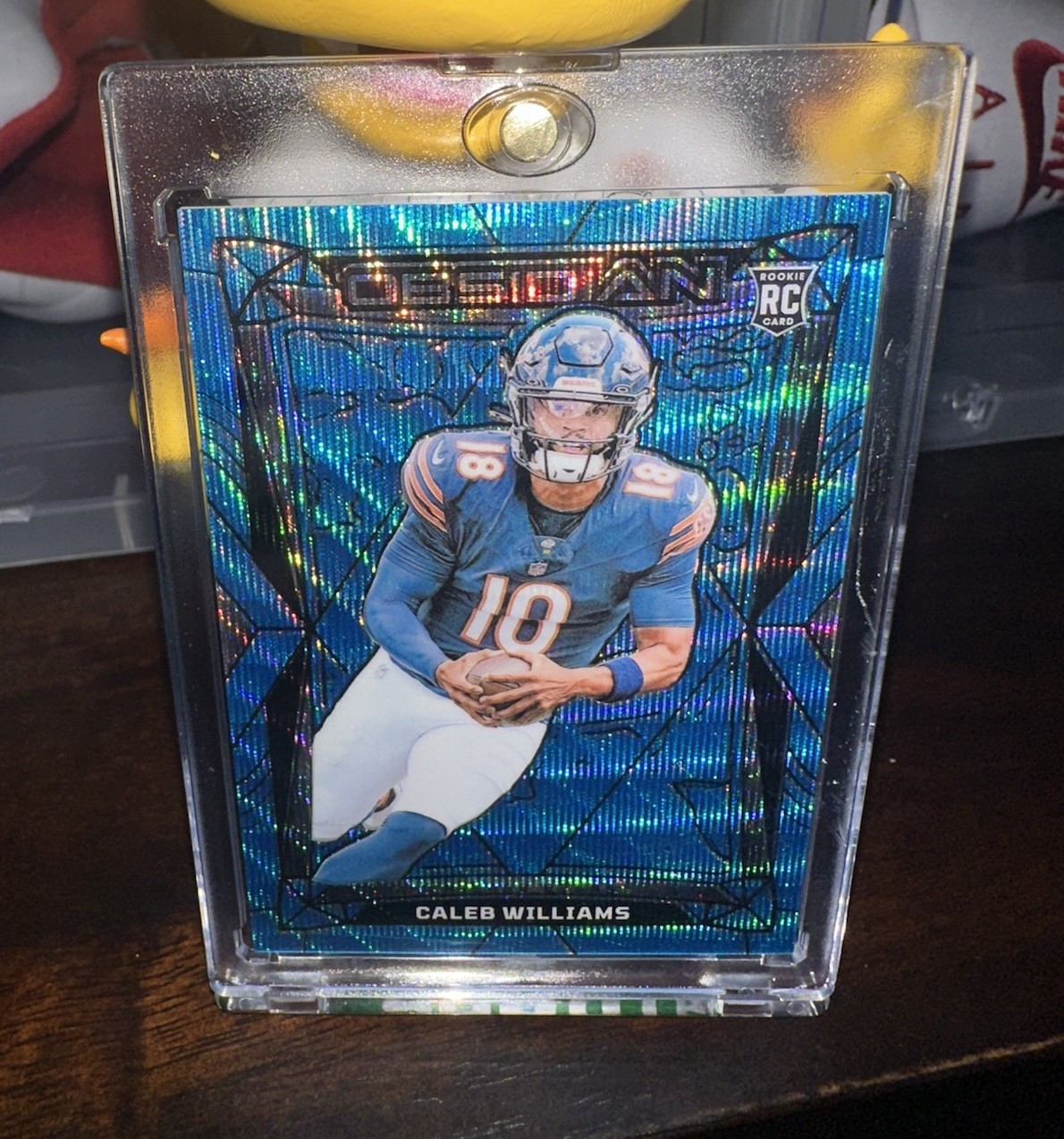 2024 Panini Obsidian Caleb Williams #31 International Blue Wave (RC)