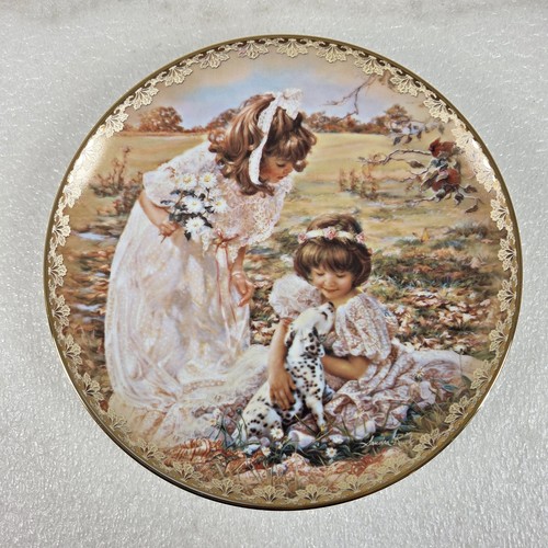 Vintage Bradford Exchange Schwestern Liebe für immer Sandra Kuck Porzellan Teller Set - Bild 8 von 15