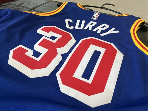 NIKE STEPH CURRY #30 GOLDEN STATE WARRIORS JERSEY- LARGE 48π₯ RARE π₯ - Picture 7 of 8