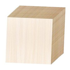 18 Pack Basswood Sheets - 6x6 x 1/16 Inch Thin Plywood Wood Squares 6 x 6 inch