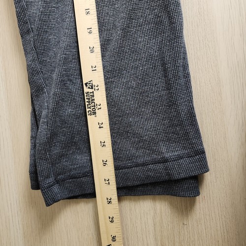 American Eagle Herren Y2K grau Thermo Langarm Rundhals Waffel Strick Shirt - Bild 11 von 13