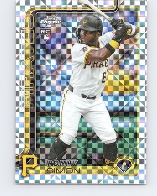2025 Topps Chrome Update #USC35 Ronny Simon X-Fractors Rookie Pittsburgh Pirates
