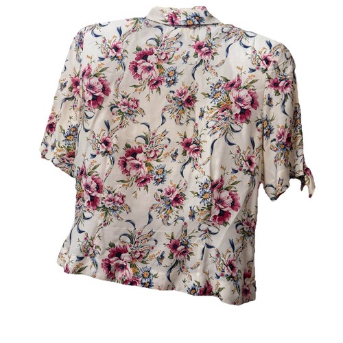 Chaqueta Falda Floral 8 Abotonada Vintage Susan Bristol A Juego 100% Rayón De Colección - Imagen 6 de 14