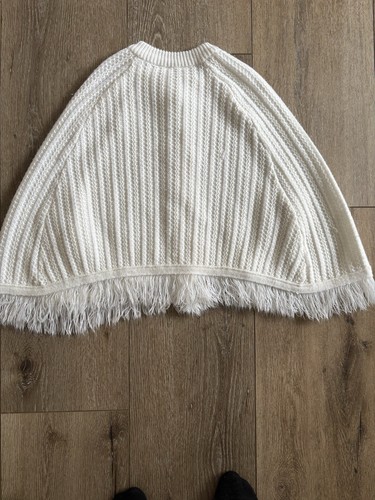 Vintage Grand Knitwear Shawl Girls Size 4-6X Spring Summer Fall White Sweater - Picture 2 of 3