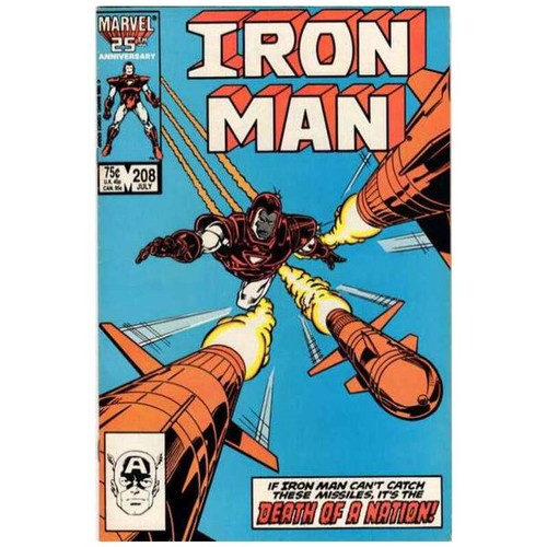 Iron Man #208 - 1968 Serie Marvel Comics Sehr guter Erhaltungszustand + vollständige Beschreibung unten [w\