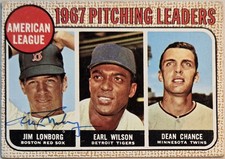American League 1967 Pitching Leaders (Jim Lonborg / Earl Wilson / Dean Chance)