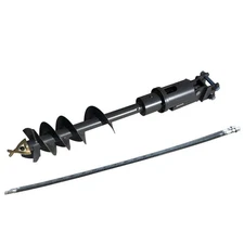 HUAYEE 200mm Diameter AugerDrill Attachment Fits 1-1.5 Ton Mini Excavator