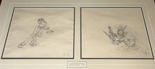 Disney- The Autograph Hound 1939 Production Drawings Donald Duck & Mickey Rooney