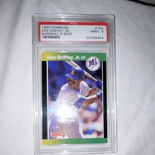 1989 Donruss Baseball's Best Ken Griffey Jr #192 Rookie Base PSA 9 Mariners