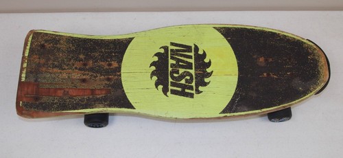 30" Vtg Early 1980's Original Issue NASH "Go Home Locals Only" WOODEN SKATEBOARD - Picture 2 of 9