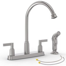 Kitchen Faucet with Side Sprayer,2 Handle Kitchen Sink Faucet  Kitchen Faucets...