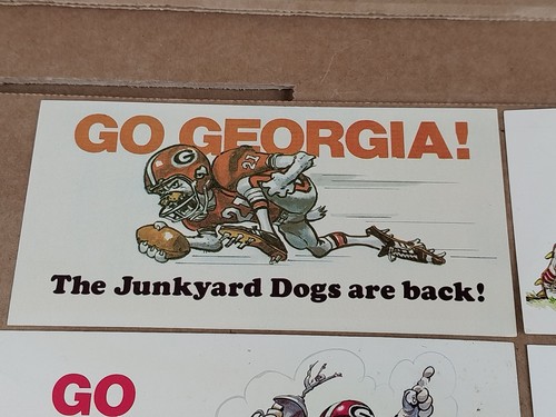 Georgia Bulldogs Jack Davis Football Spielplankarte UGA 1976 1977 1981 1983 1987 - Bild 2 von 19