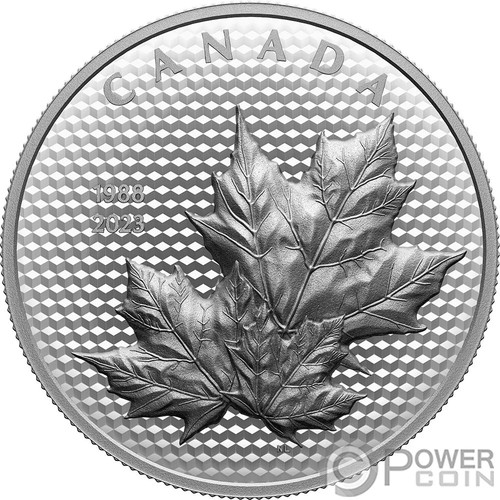 MAPLE LEAVES IN MOTION 35 Jahrestag 5 Oz Silber Münze 50$ Canada 2023