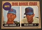 1968 Topps Rookie Stars Nolan Ryan Jerry Koosman #177 New York Mets Rookie Card