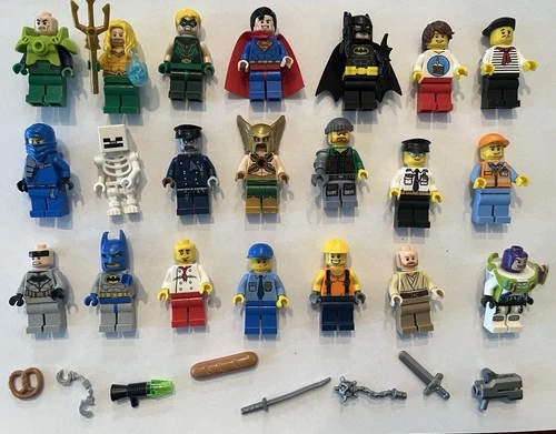 Lego Minifigure Lot of 21 Minifigure! Ninjago, Star Wars, Accessories + MORE!