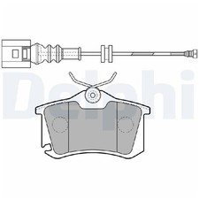 Satz Bremsbeläge Bremsklötze hinten für Skoda Fabia 1 6Y2 6Y3 6Y5 2 23875082
