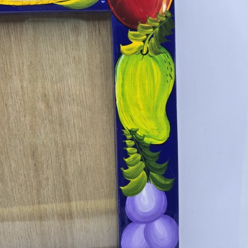 Marco de fotos de madera de arte popular pintado a mano firmado artista Pedro Marcos Zihuatanejo 5x7 - Imagen 8 de 23