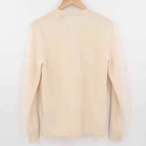 Scotch & Soda Men's Sz S Henley Jumper Wool Pullover Sweater Cream - Picture 2 of 8