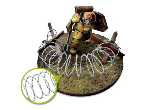 Green Stuff World - Simulated Barbed Wire - 1/32-1/35 Military (54Mm) 9102 - Picture 2 of 2