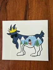 GOAT USA Winter Scene Goat Sticker. Single Sticker. Brand New.