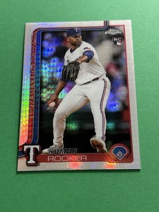 Kumar Rocker 2025 Topps Chrome (RC,SP) Rookie Prism Refractor #73 TX Rangers