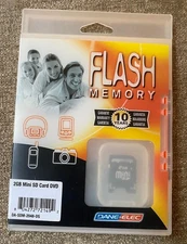 DANE-ELEC  Factory Sealed 2 GB MINI SD CARD DVD Flash Memory NEW ~ FREE SHIP!