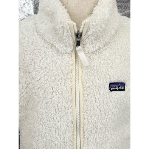 Patagonia Girl's Los Gatos Fleece Vest White Size M 10 Sleeveless Classic- AC - Picture 8 of 11