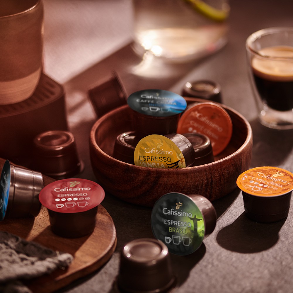Tchibo Cafissimo Caffè Crema vollmundig, 120 Stück 4 x 30 Kaffeekapseln